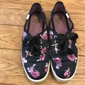Kate spade floral Keds. Size 6 in women’s.